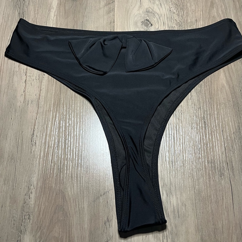 Black Bow Bikini Bottoms